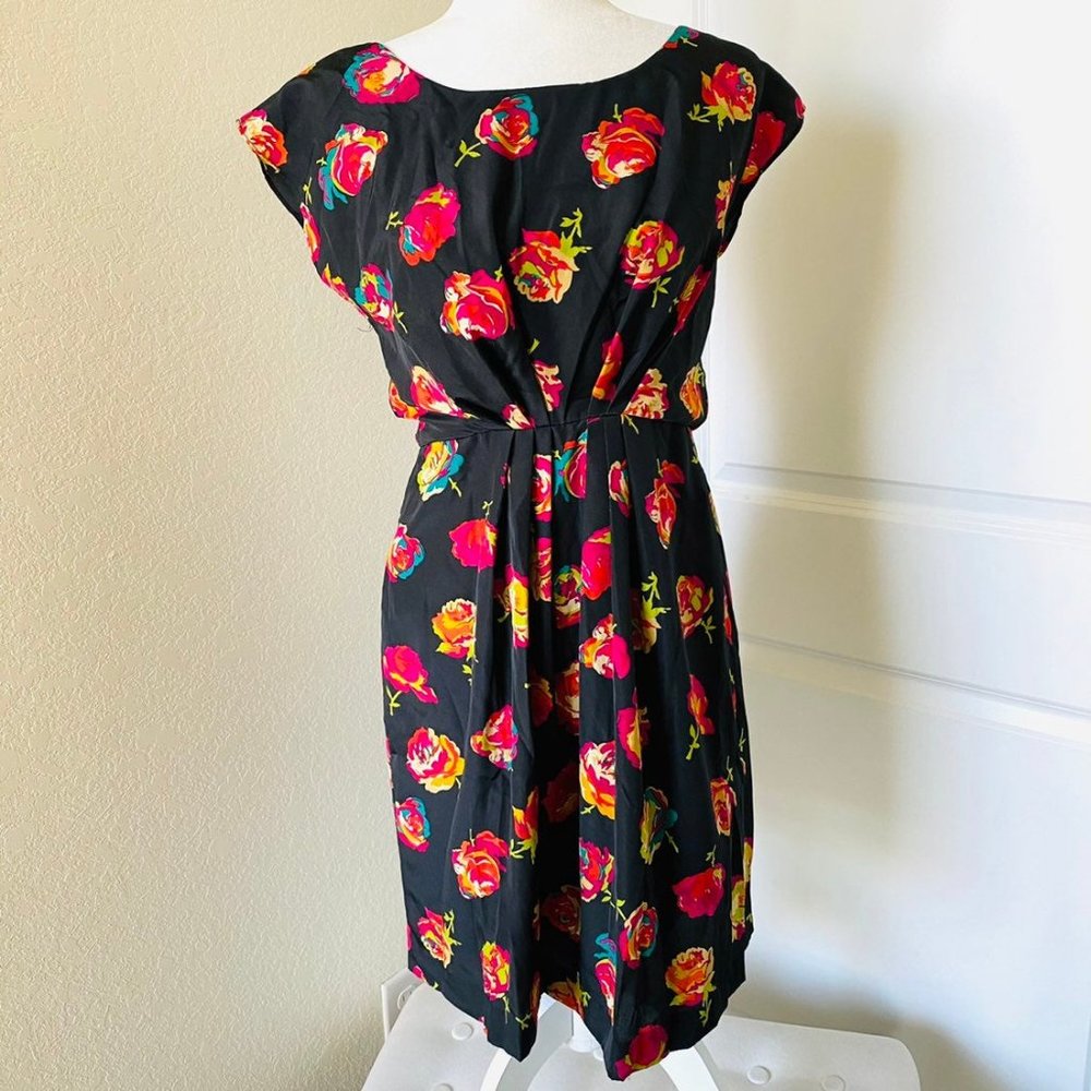 Betsey Johnson Rose Print Dress.  Size 10
